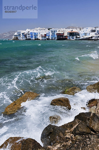 Little Venice  Mykonos  Kykladen  Griechenland  Europa