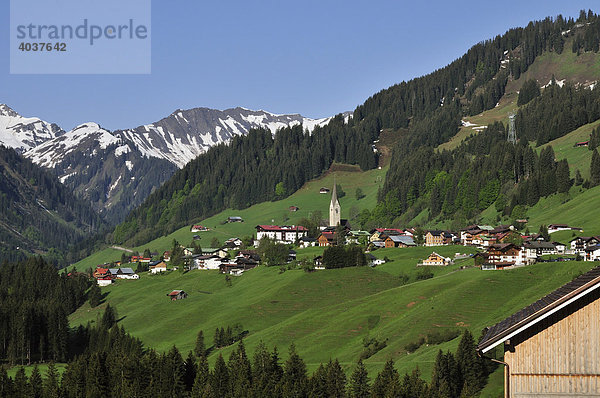 Mittelberg  Kleinwalsertal  Vorarlberg  Österreich  Europa