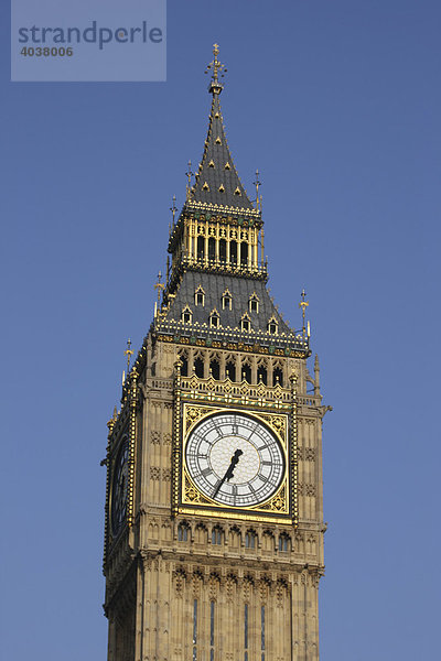 Uhrturm  Big Ben  London  England  Großbritannien  Europa