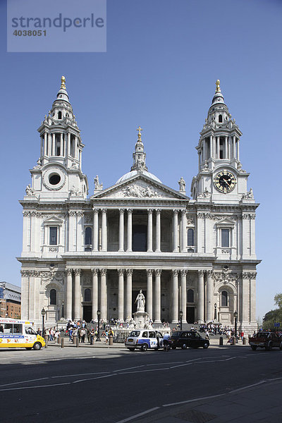 St. Paul's Cathedral  London  England  Großbritannien  Europa