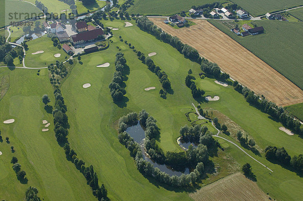Golfplatz  Bad Griesbach  Luftaufnahme  Niederbayern  Bayern  Deutschland  Europa