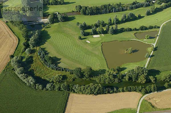Die Rott  Golfplatz  Bad Griesbach  Luftaufnahme  Niederbayern  Bayern  Deutschland  Europa
