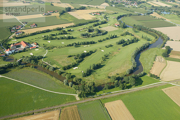Die Rott  Golfplatz  Bad Griesbach  Luftaufnahme  Niederbayern  Bayern  Deutschland  Europa