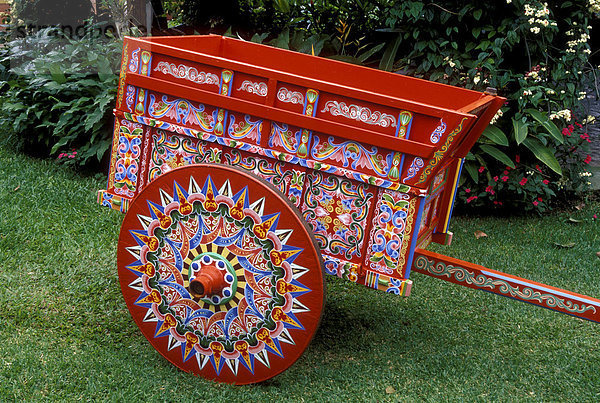 Traditioneller Kaffee-Wagen  Sarchi  Costa Rica  Mittelamerika