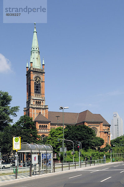 Evangelische Johanneskirche Düsseldorf  Nordrhein-Westfalen  Deutschland  Europa