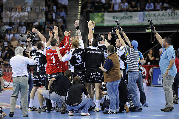 THW Kiel feiert Deutsche Meisterschaft Handball 2008