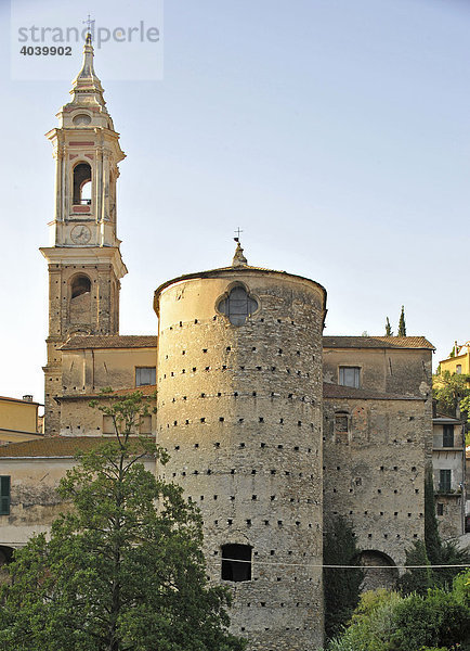 Pfarrkirche San Tomaso  Dolcedo  Riviera dei Fiori  Ligurien  Italien  Europa