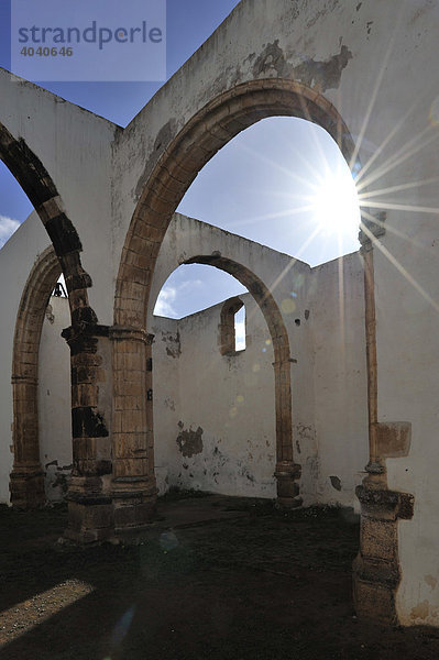 Ruine der Iglesia Conventual de San Buenaventura  Convento de Buenaventura  ehemaliges Franziskanerkloster  Betancuria  Fuerteventura  Kanarische Inseln  Spanien  Europa