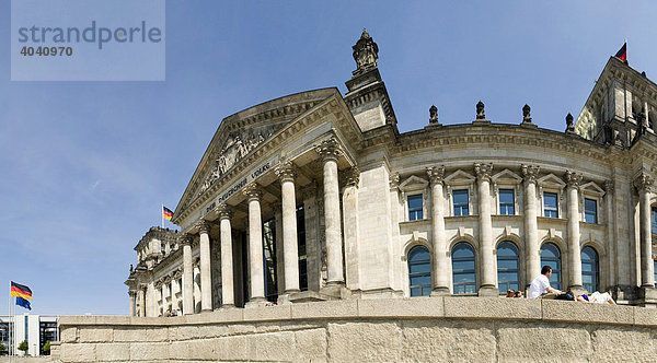 Reichstag  Panorama  Berlin  Deutschland  Europa