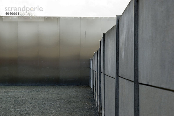 Berliner Mauer an der Bennauer Straße  Teil der Gedenkstätte zum Mauerbau  Berlin  Deutschland  Europa