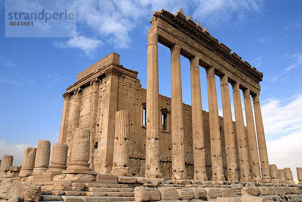 Ruinen des Baal-Tempels in Palmyra  Syrien  Naher Osten  Asien