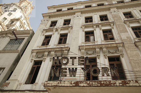 Hotel New York  Fassade  Havanna  Kuba  Zentralamerika
