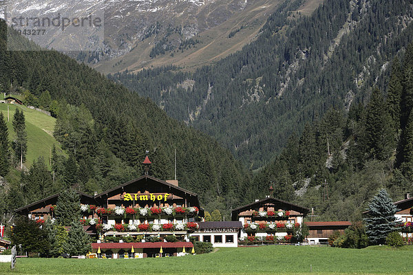 Almhof Hotel und Restaurant  Milders  Stubaital  Tirol  Österreich  Europa