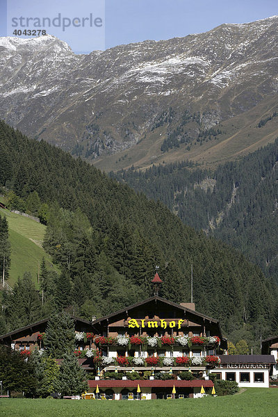 Almhof Hotel und Restaurant  Milders  Stubaital  Tirol  Österreich  Europa