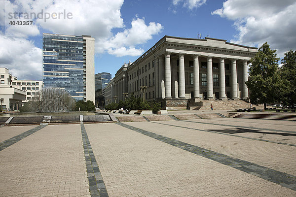 Die National Bibliothek  Vilnius  Litauen  Baltikum  Nordosteuropa