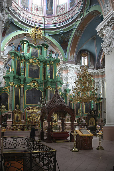 Orthodoxe Heiliggeistkirche  Innenansicht  Sitz des Erzbischofs  Vilnius  Litauen  Baltikum  Nordosteuropa