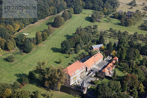 Wasserschloss Wilkinghege  Golf- und Schlosshotel im Nordwesten von Münster  Nordrhein-Westfalen  Deutschland  Europa