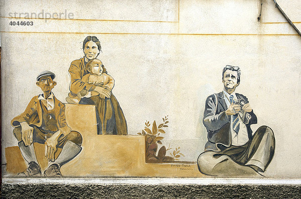Murales  Wandmalerei  Orgosolo  Sardinien  Italien  Europa