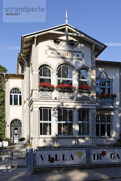 Museum Villa Irmgard  Maxim-Gorki-Gedenkstätte  Heringsdorf  Insel Usedom  Ostsee  Mecklenburg-Vorpommern  Deutschland  Europa