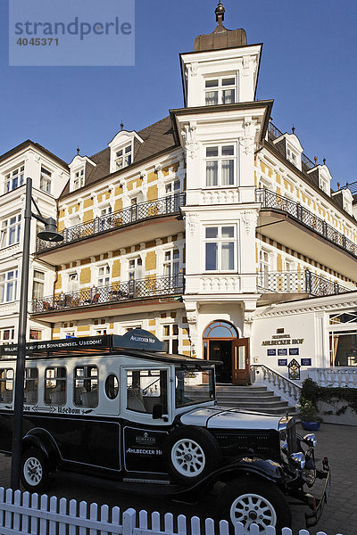 Hotel Ahlbecker Hof  Seebad Ahlbeck  Insel Usedom  Ostsee  Mecklenburg-Vorpommern  Deutschland  Europa