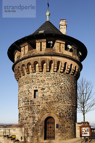 Dicker Turm  Hausmannsturm  Schloss Wernigerode  Harz  Sachsen-Anhalt  Deutschland  Europa