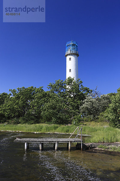 Leuchtturm Langer Erik auf Ölands nördlichster Landzunge  Öland  Kalmar län  Schweden  Skandinavien  Europa