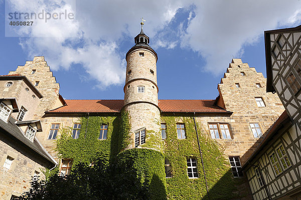 Schloss Glücksburg in Römhild  Gleichberge  Grabfeld  Thüringen  Deutschland  Europa