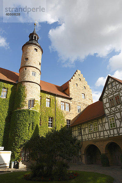 Schloss Glücksburg in Römhild  Gleichberge  Grabfeld  Thüringen  Deutschland  Europa