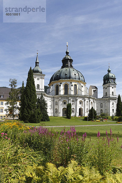 Klosterkirche Ettal  Oberbayern  Bayern  Deutschland  Europa