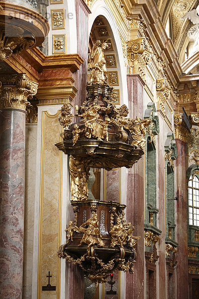Kanzel in Jesuitenkirche  Innere Stadt  Wien  Österreich  Europa