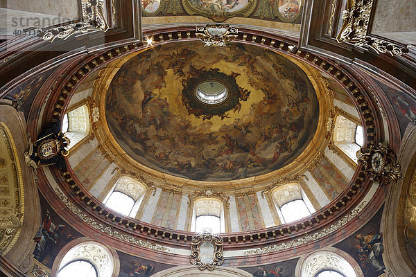 Kuppel der Peterskirche  Fresken von J.M. Rotmayr  Wien  Österreich  Europa