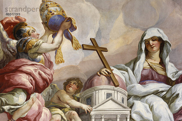 Fresken von Johann Michael Rottmayr  Kuppelfresken  Karlskirche  Wien  Österreich  Europa