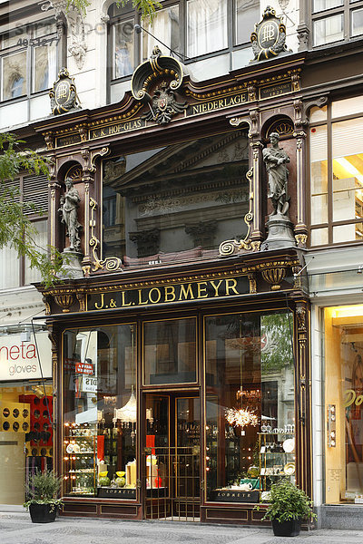 Glas-Geschäft J. & L. Lobmeyr in Kärntner Straße  Wien  Österreich  Europa