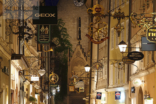 Getreidegasse  Stadt Salzburg  Österreich  Europa