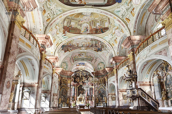 Innenansicht Stiftskirche  Zisterzienserstift Rein  Steiermark  Österreich  Europa