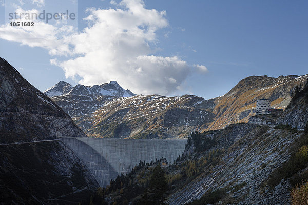 Staumauer von Kölnbreinspeicher  Maltatal  Nationalpark Hohe Tauern  Kärnten  Österreich  Europa