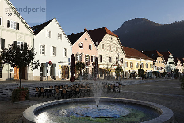 Hauptplatz in Frohnleiten  Steiermark  Österreich  Europa