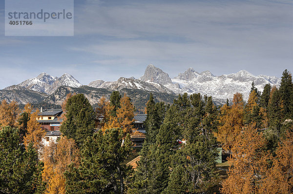 Blick vom Stoderzinken zum Dachstein-Gebirge  Steiermark  Österreich  Europa