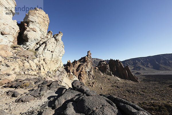 Roques de GarcÌa  Nationalpark Canadas del Teide  Teneriffa  Kanaren  Kanarische Inseln  Spanien  Europa