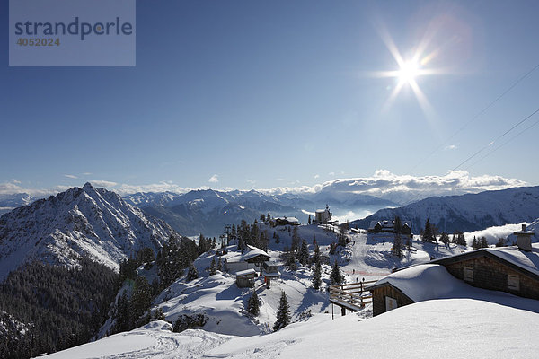 Skigebiet Rofan  Rofangebirge  Tirol  Österreich  Europa