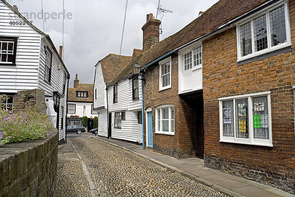 Altstadt von Rye  Kent  Großbritannien  Europa