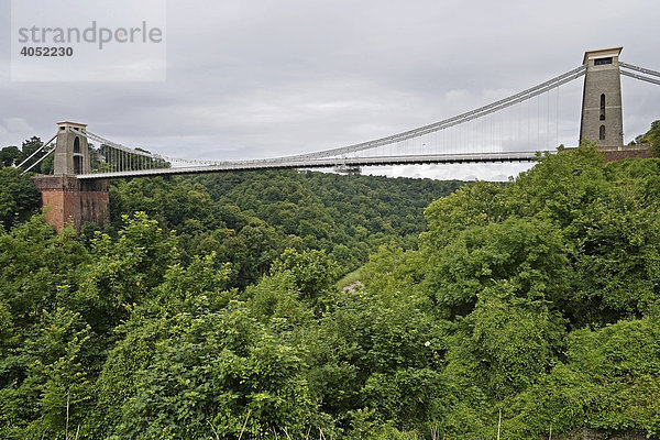 Brücke  Clifton Suspension Bridge  Bristol  England  Großbritannien  Europa