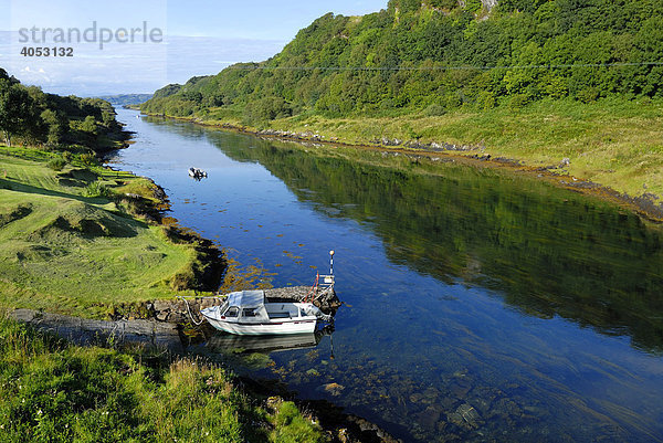 Blick auf den Seil Sound  Isle of Skye  Schottland  Großbritannien  Europa