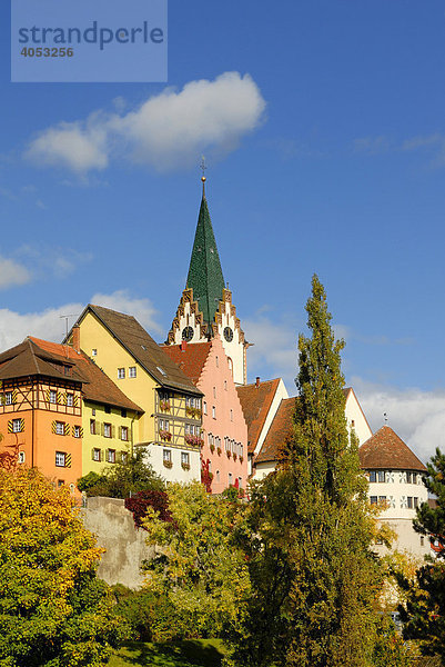 Blick auf die Altstadt von Engen  Landkreis Konstanz  Baden-Württemberg  Deutschland  Europa.
