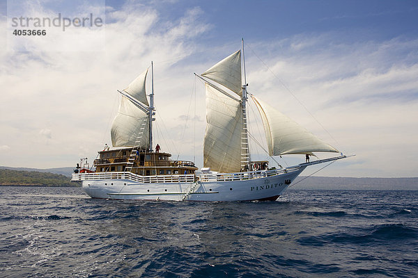 Tauchschiff für Touristen  Pindito  Komodo  Kleine-Sunda Inseln  Indonesien  Südostasien