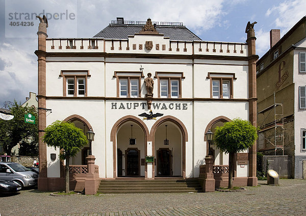 Historische Innenstadt mit der Hauptwache am Domplatz  Wetzlar  Hessen  Deutschland  Europa