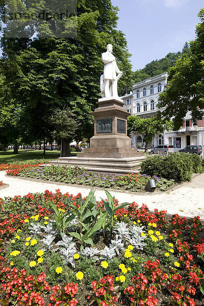 Denkmal von Kaiser Wilhelm I. im Kurpark  Bad Ems  Rheinland-Pfalz  Deutschland  Europa