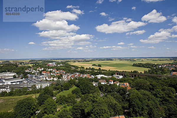 Blick in die Wetterau mit den Orten Wölfersheim  Echzell  Reichelsheim  Dornheim  Hessen  Deutschland