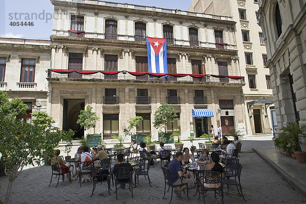 Restaurant in der Altstadt von Havanna  Kuba  Cuba  Karibik