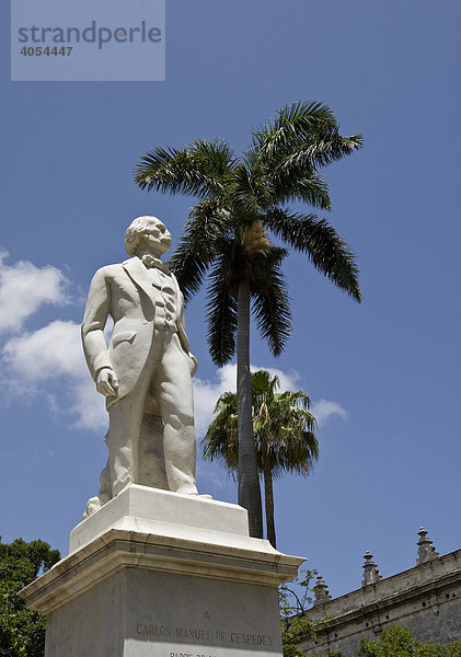 Denkmal von Carlos Manuel de Cespedes in Havanna  Kuba  Cuba  Karibik